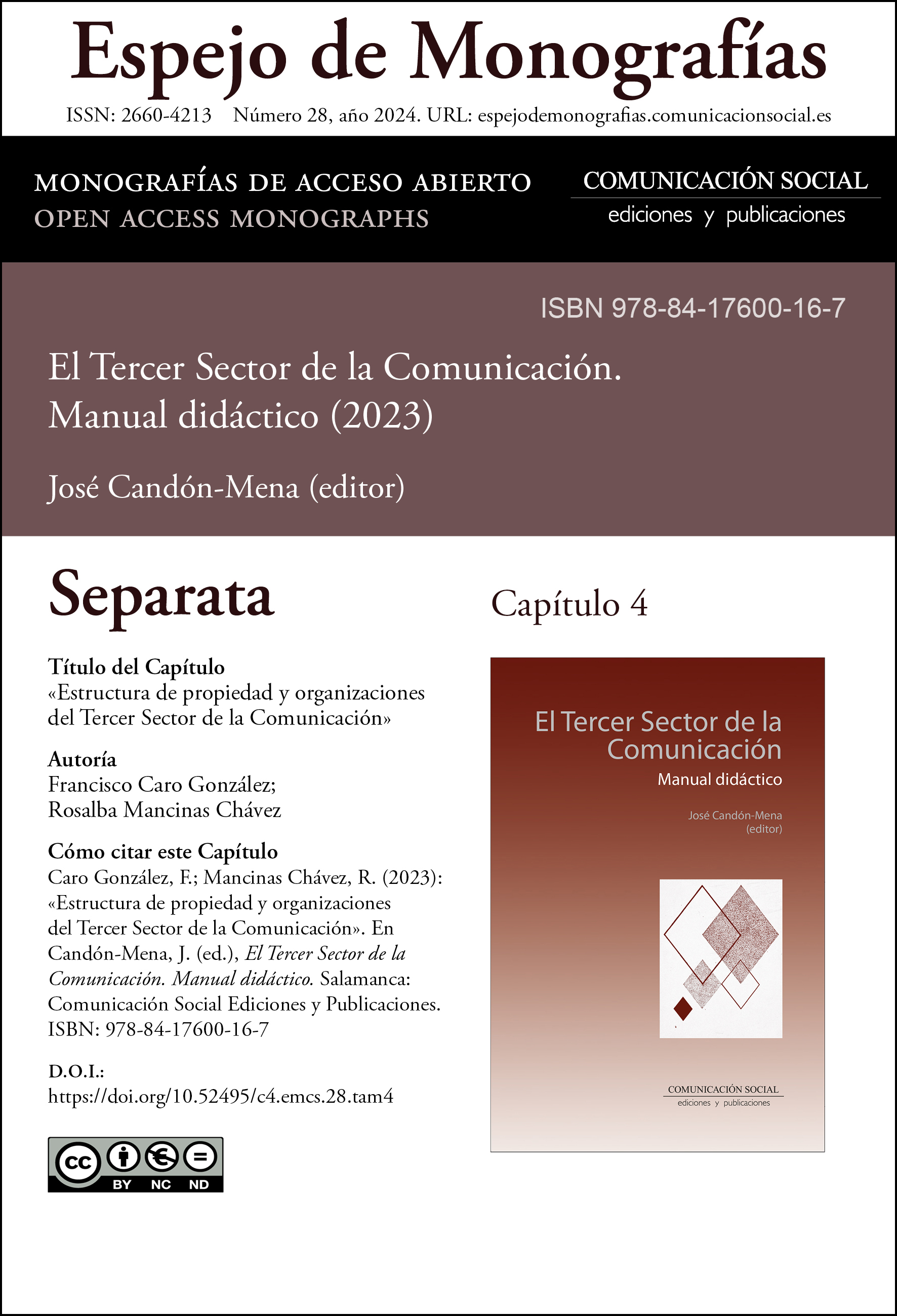 Separata correspondiente al capítulo 4