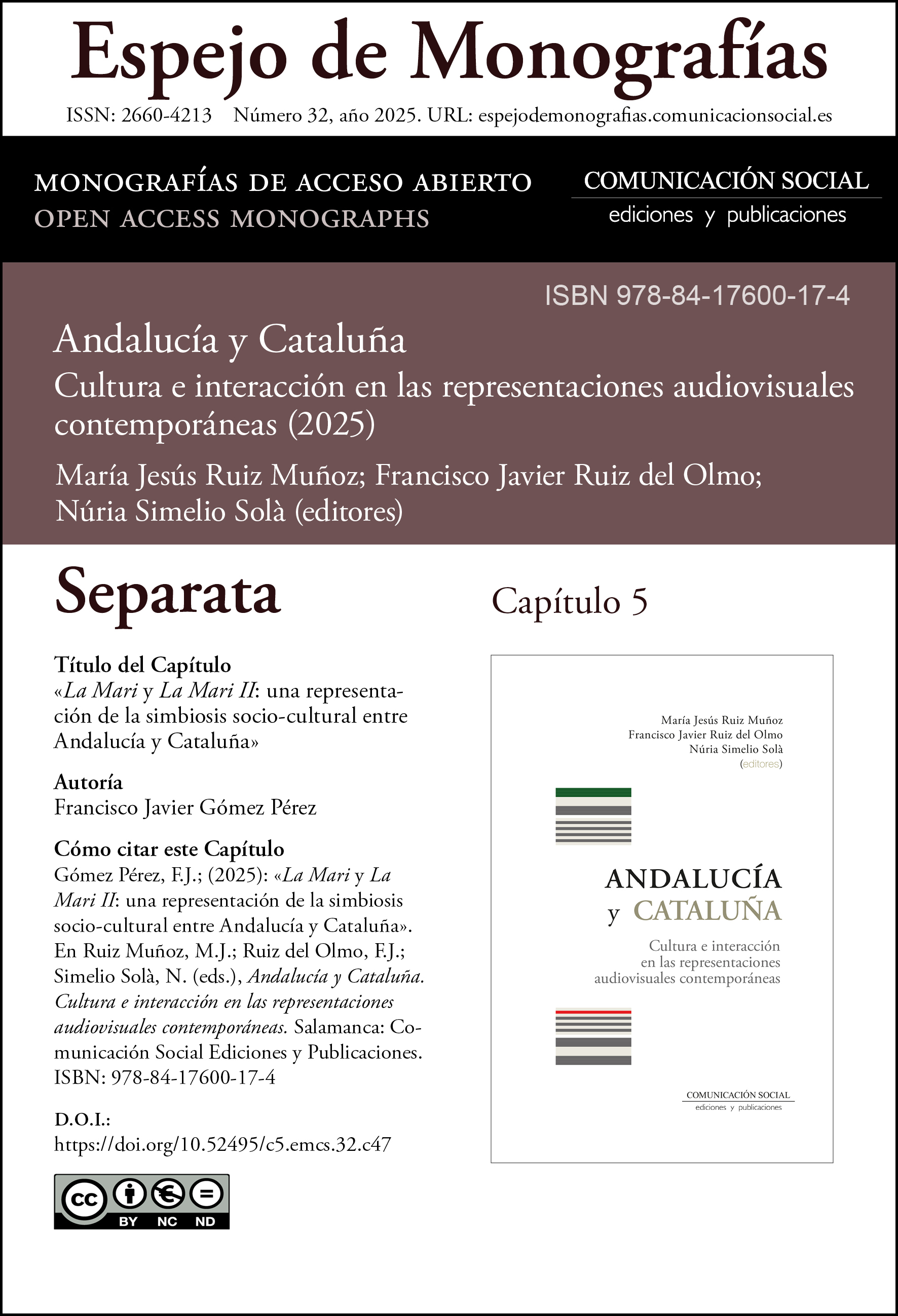 Separata correspondiente al capitulo 5