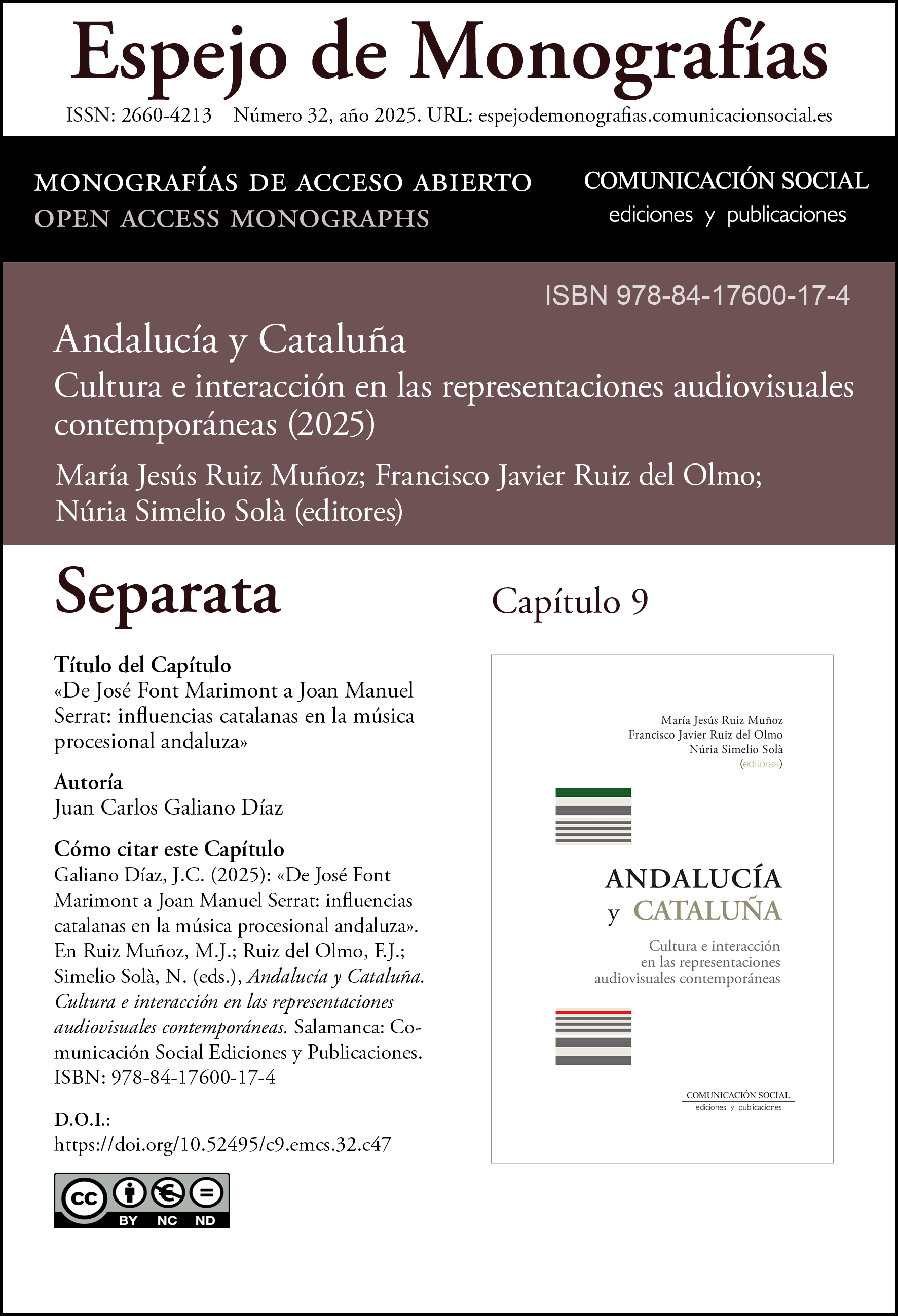 Separata correspondiente al capitulo 9