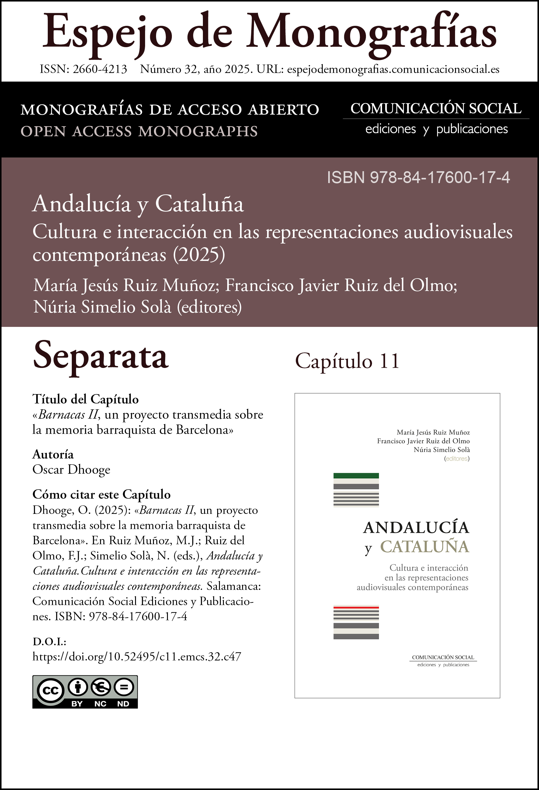 Separata correspondiente al capitulo 11