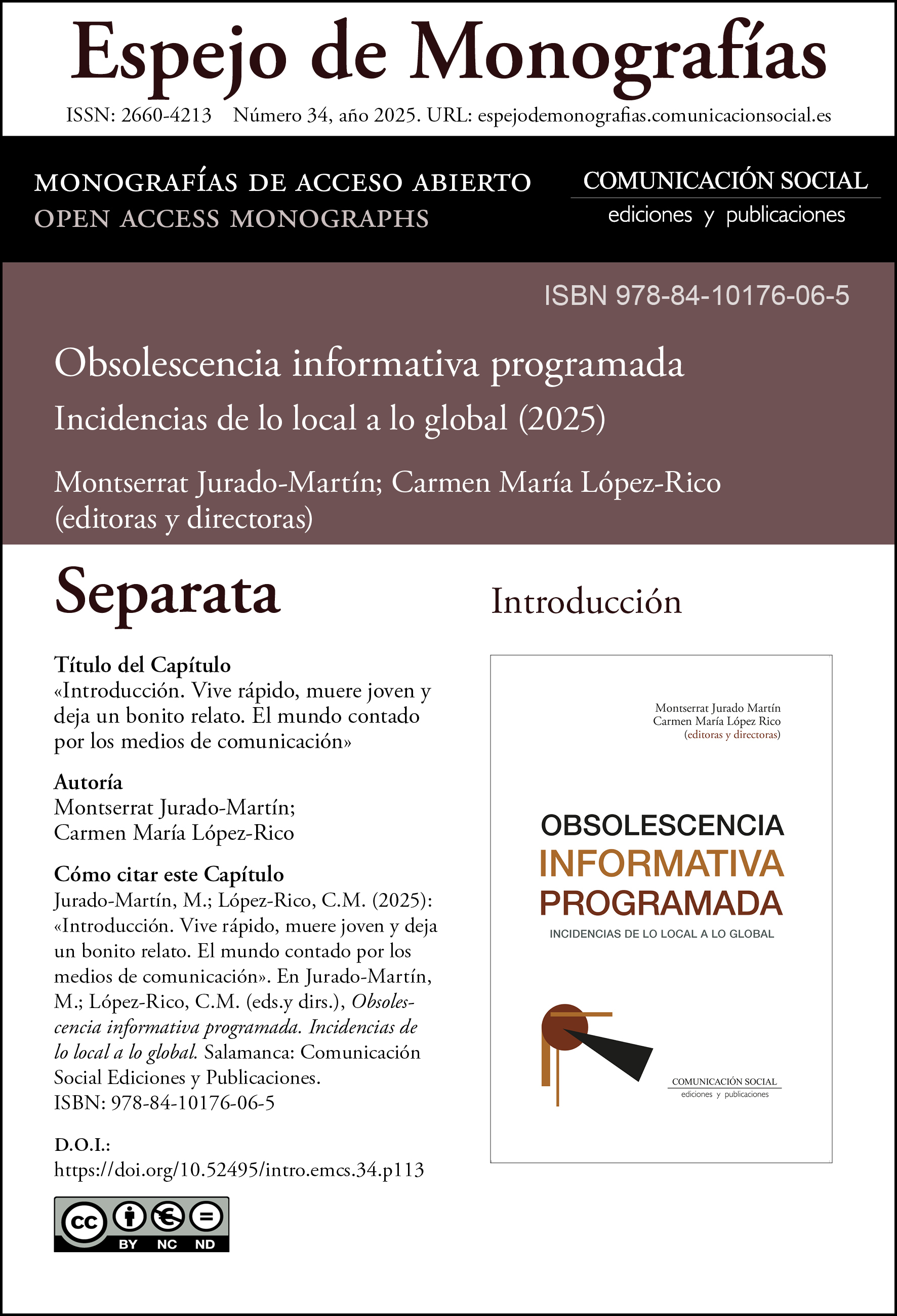 Separata correspondiente a la Introducción