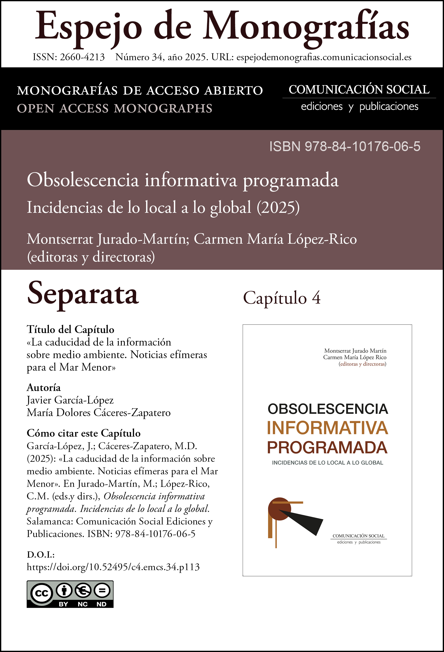 Separata correspondiente al capitulo 4