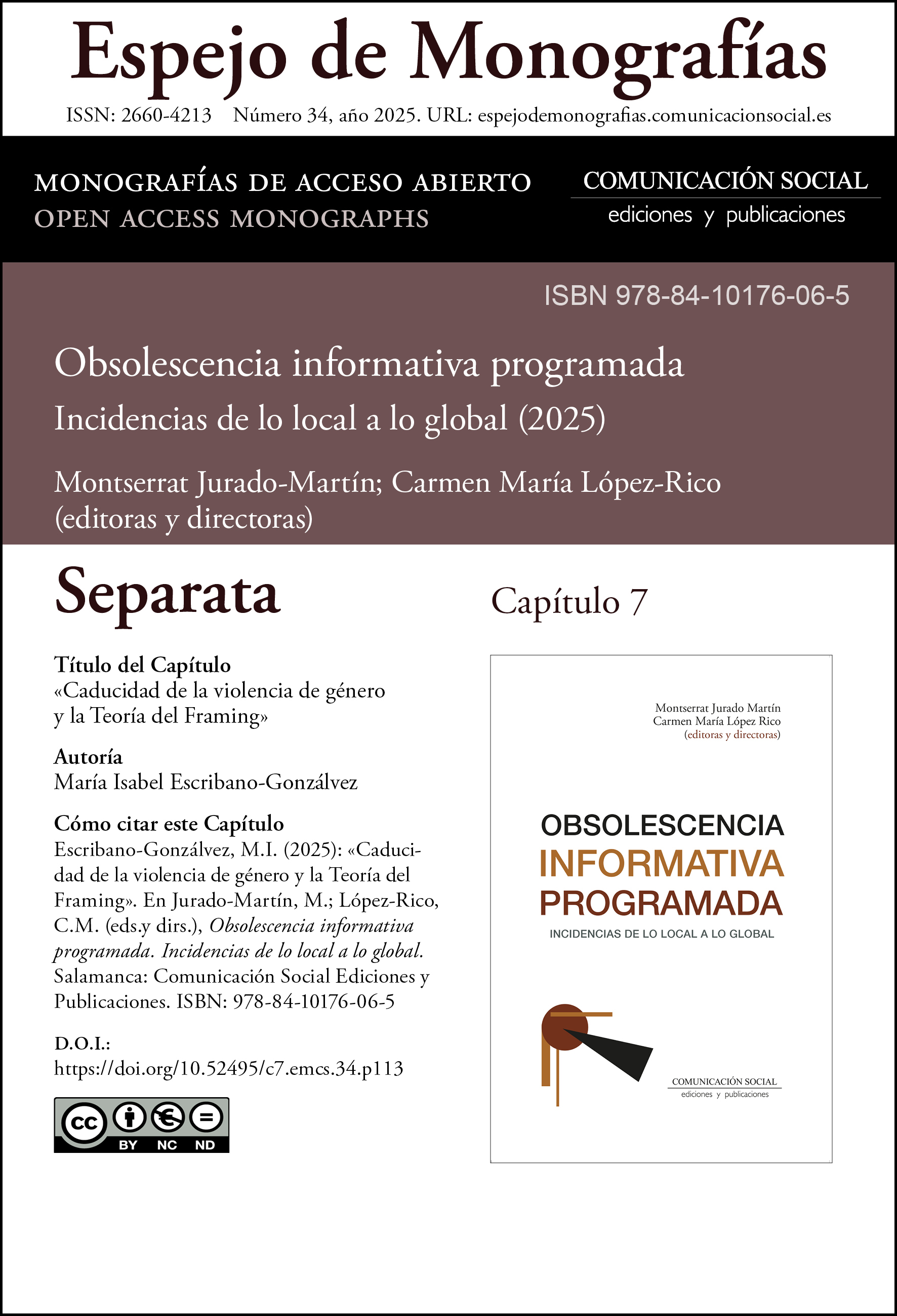 Separata correspondiente al capitulo 7