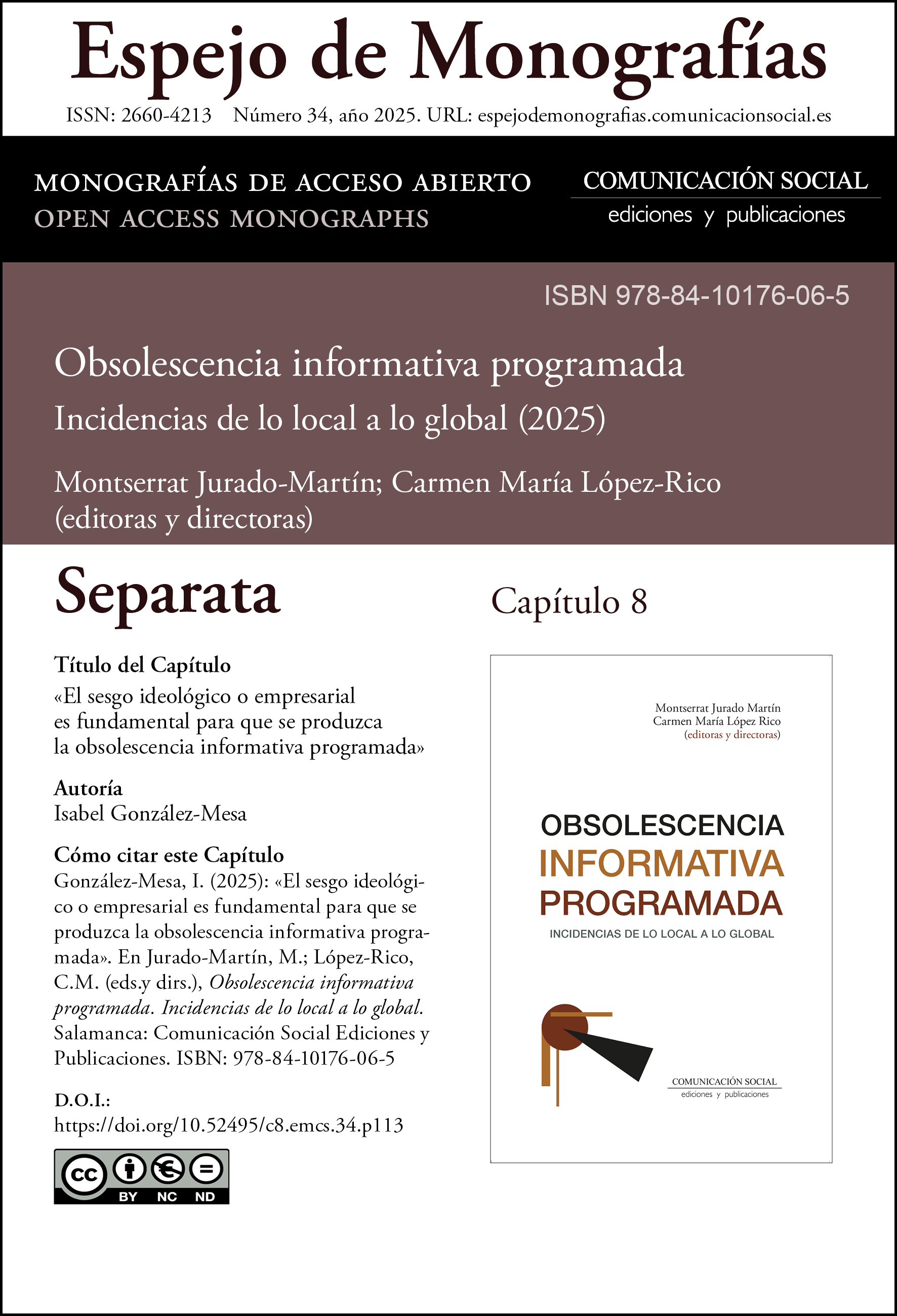 Separata correspondiente al capitulo 8