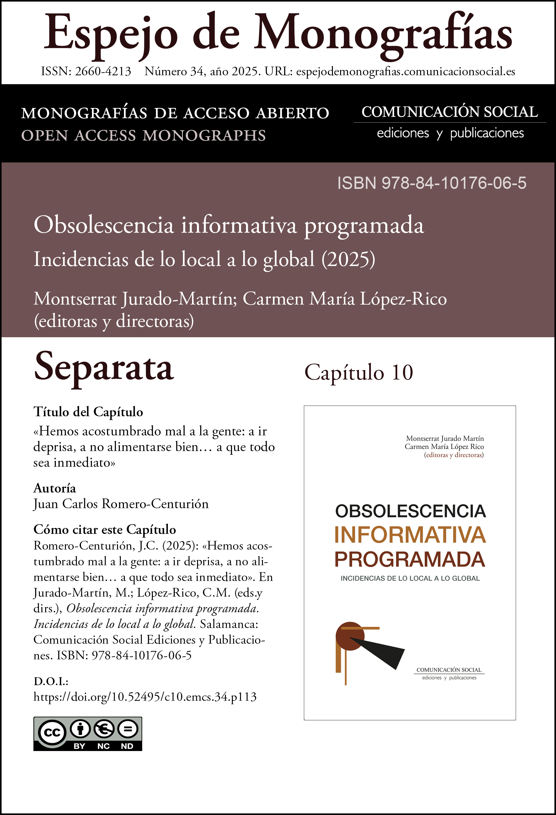 Separata correspondiente al capitulo 10
