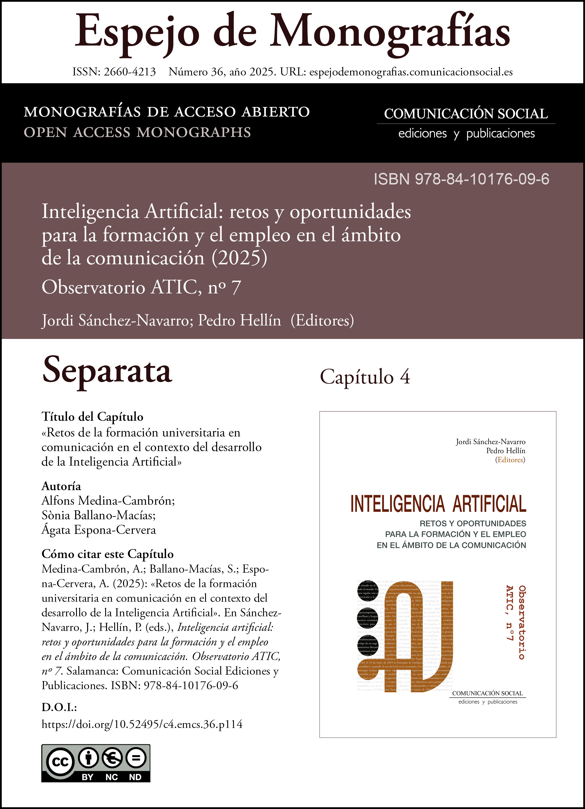 Separata correspondiente al capítulo 4