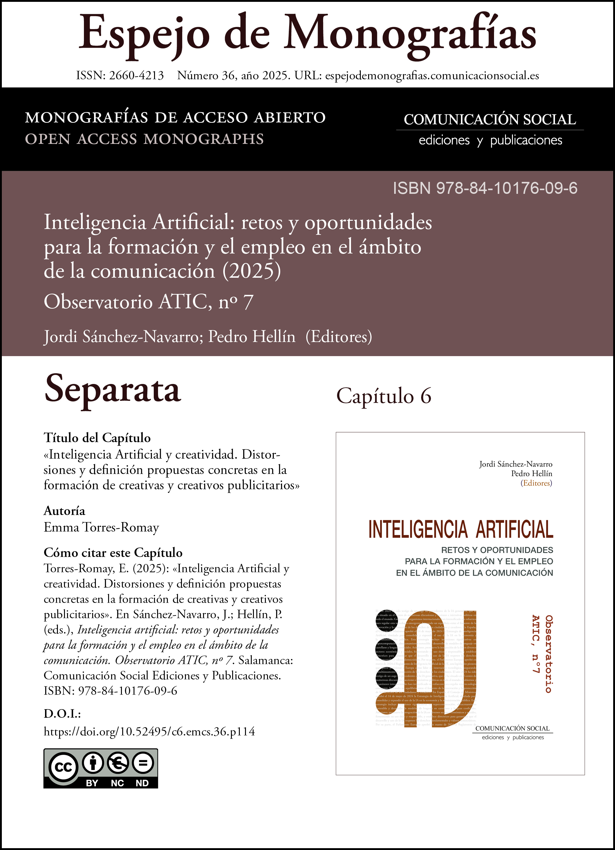 Separata correspondiente al capítulo 6