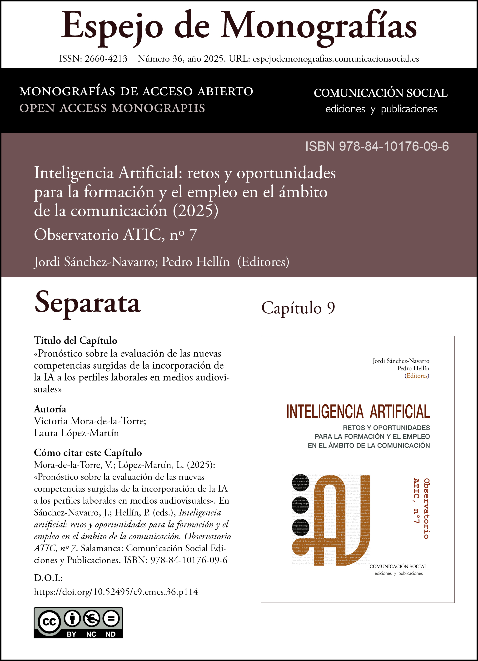 Separata correspondiente al capítulo 9