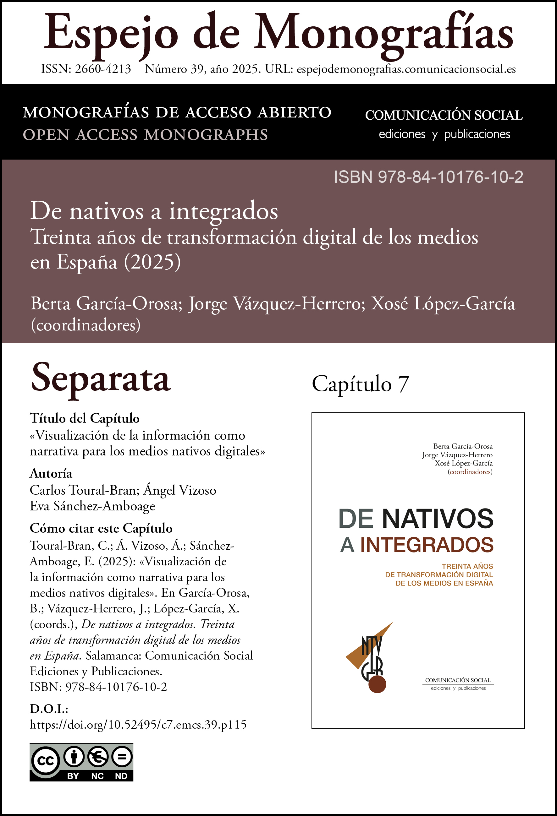 Separata correspondiente al capítulo 7