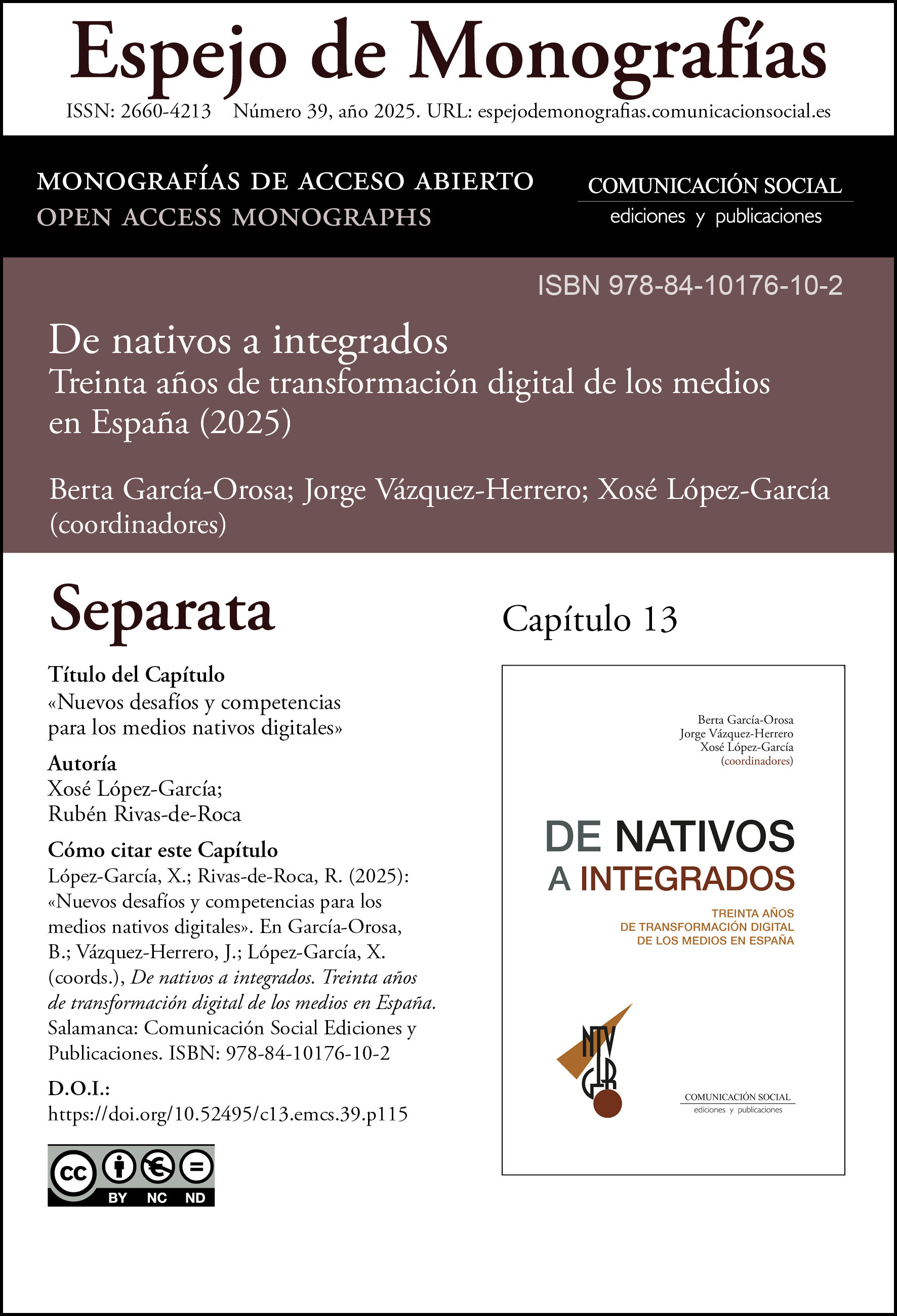 Separata correspondiente al capítulo 13