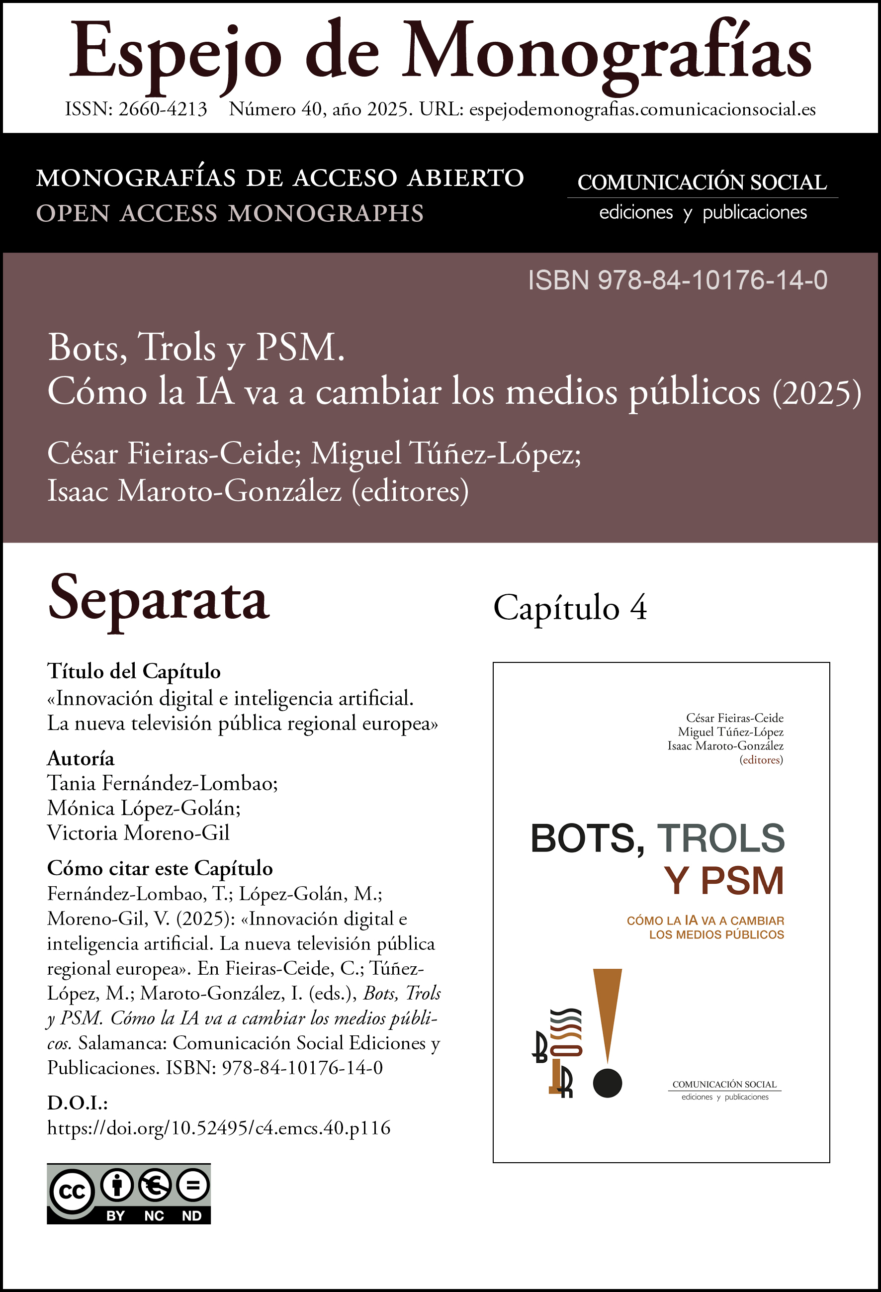 Separata correspondiente al capítulo 4