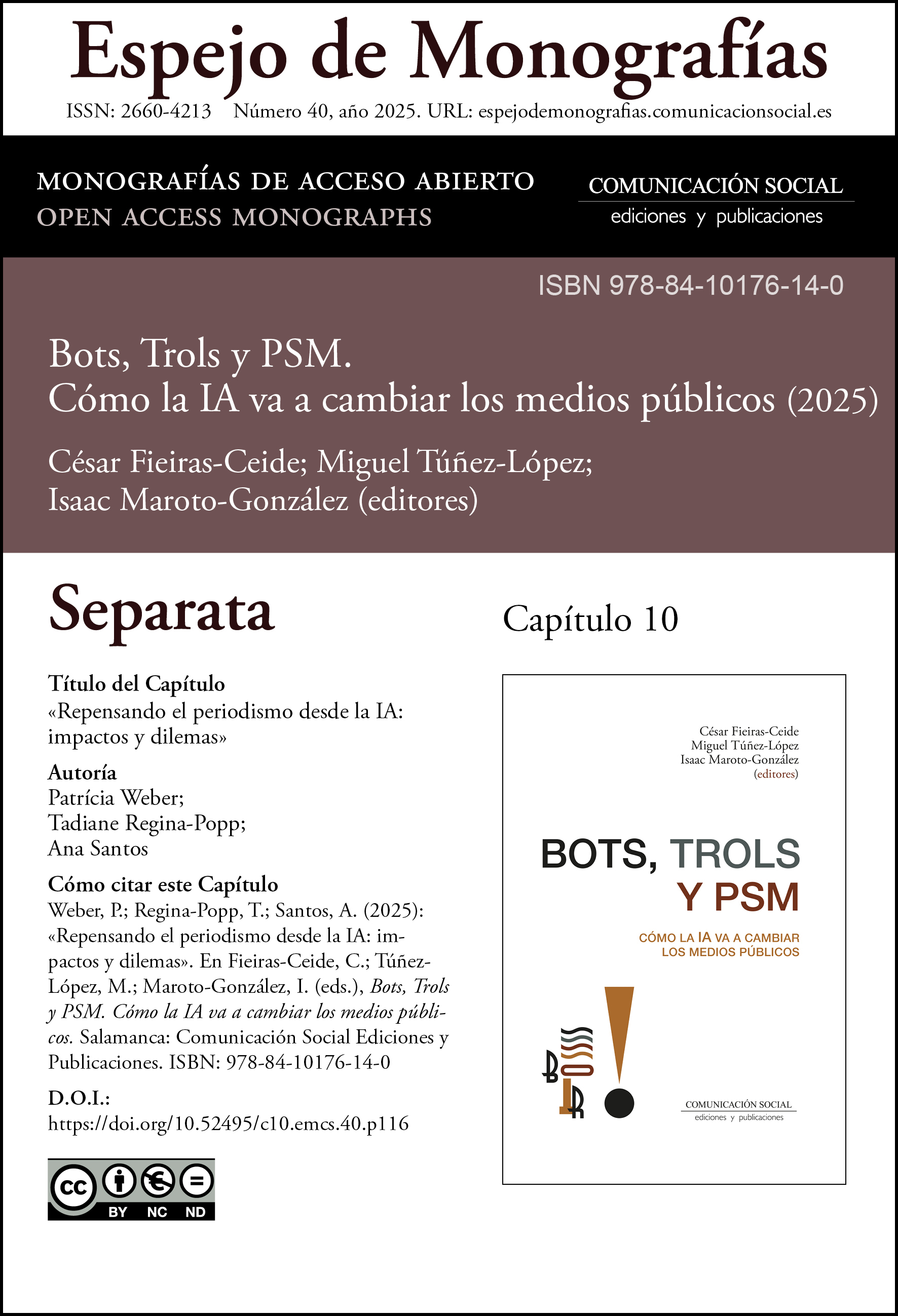 Separata correspondiente al capítulo 10