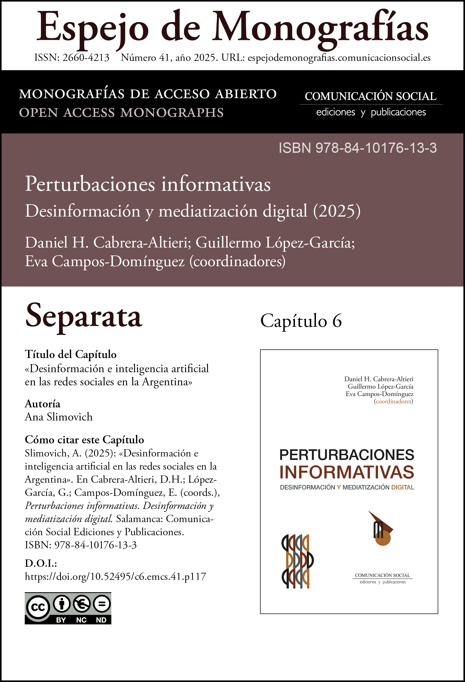 Separata correspondiente al capítulo 6