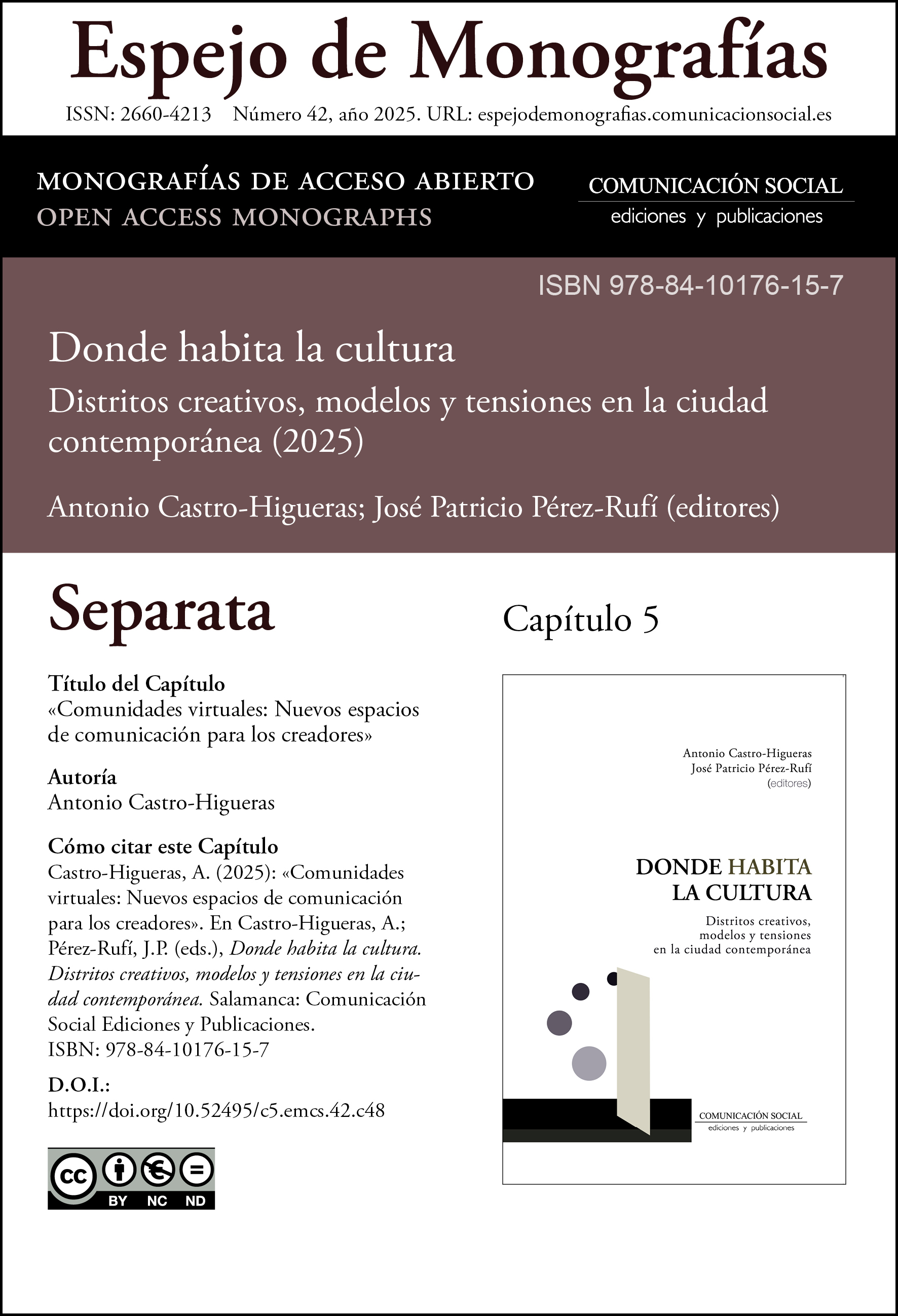Separata correspondiente al capítulo 5