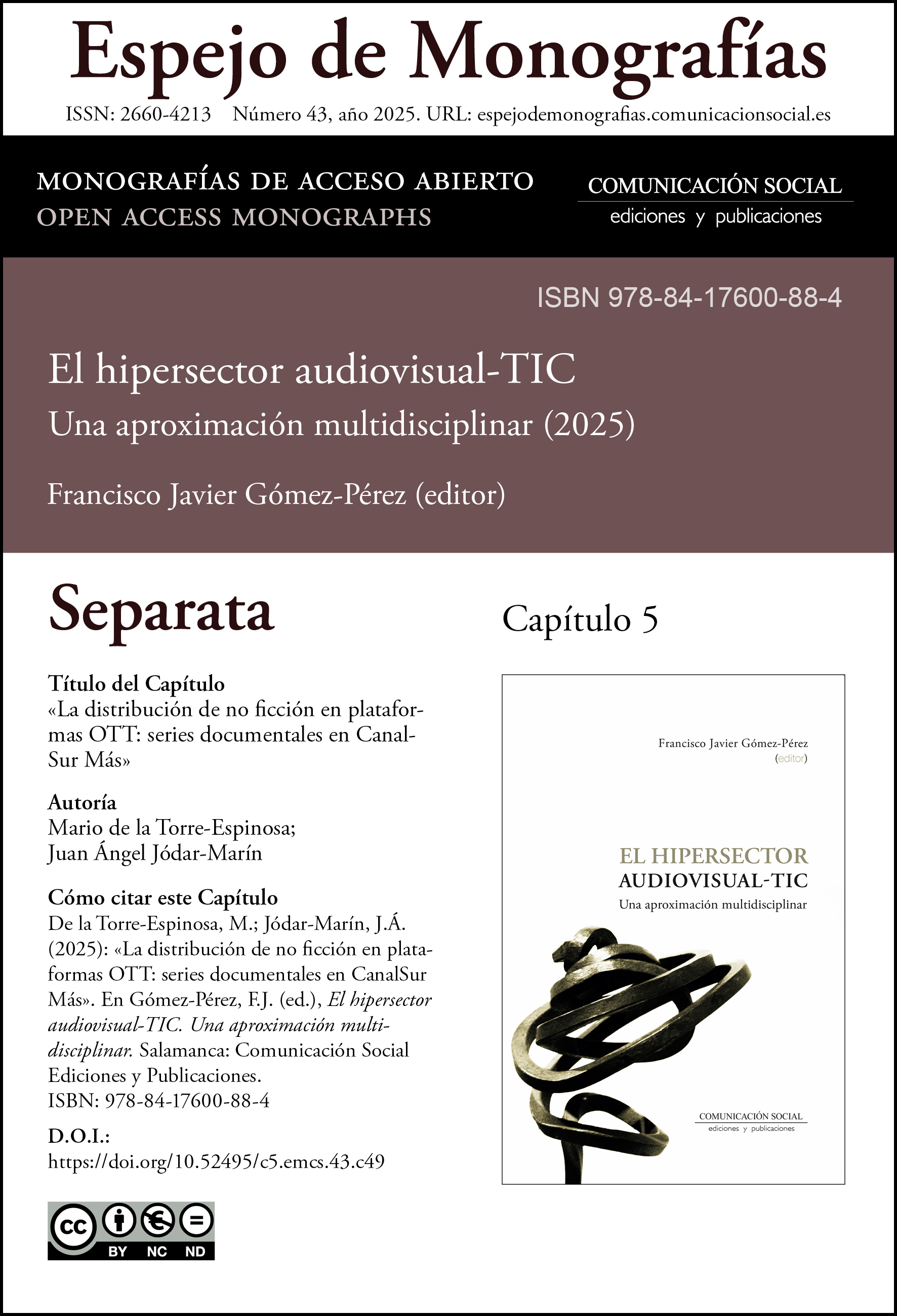 Separata correspondiente al capítulo 5