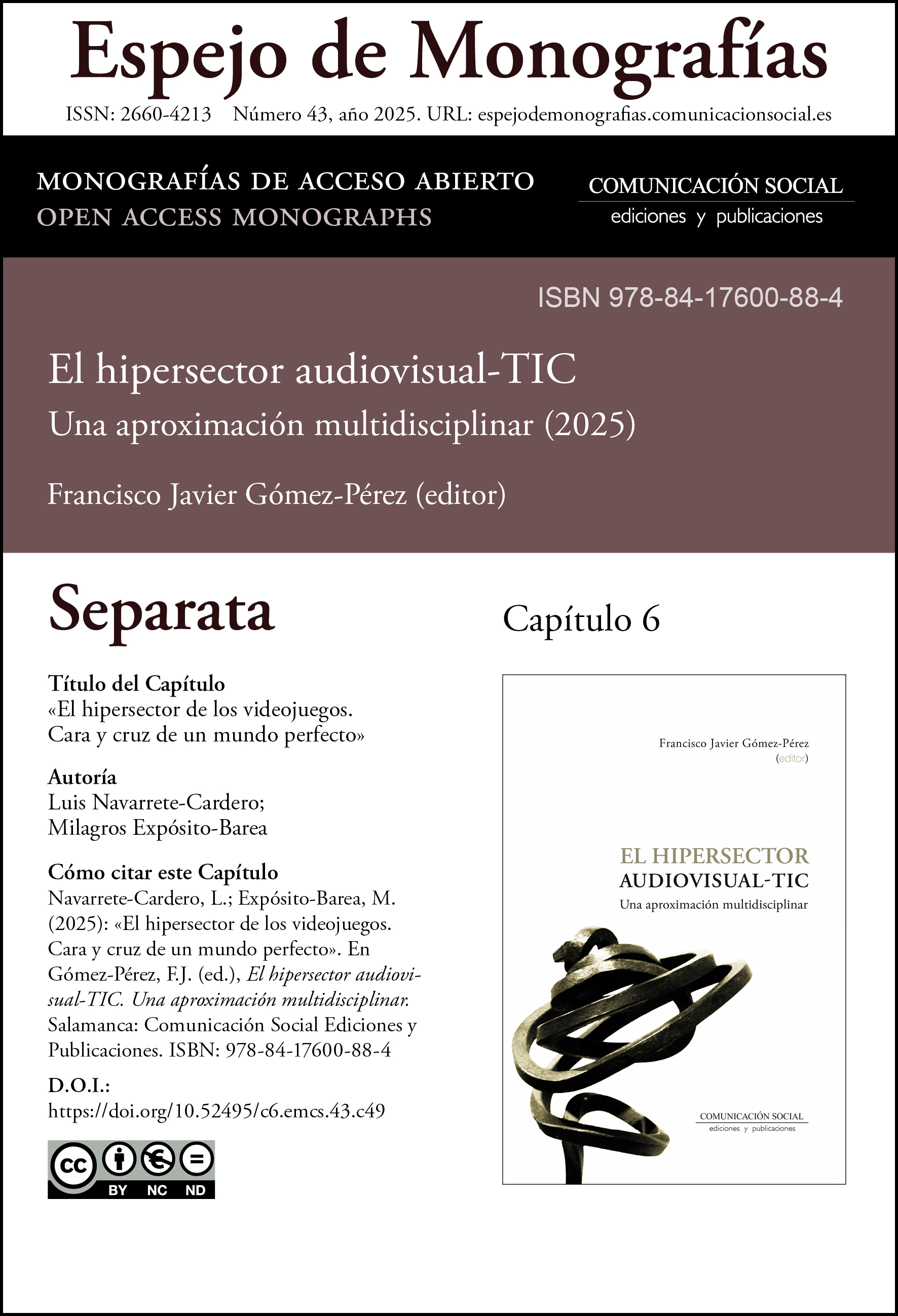 Separata correspondiente al capítulo 6