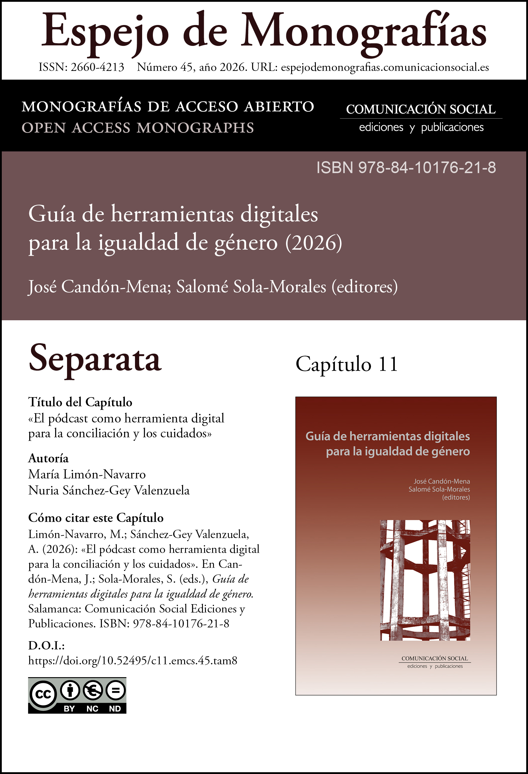 Separata correspondiente al capítulo 11