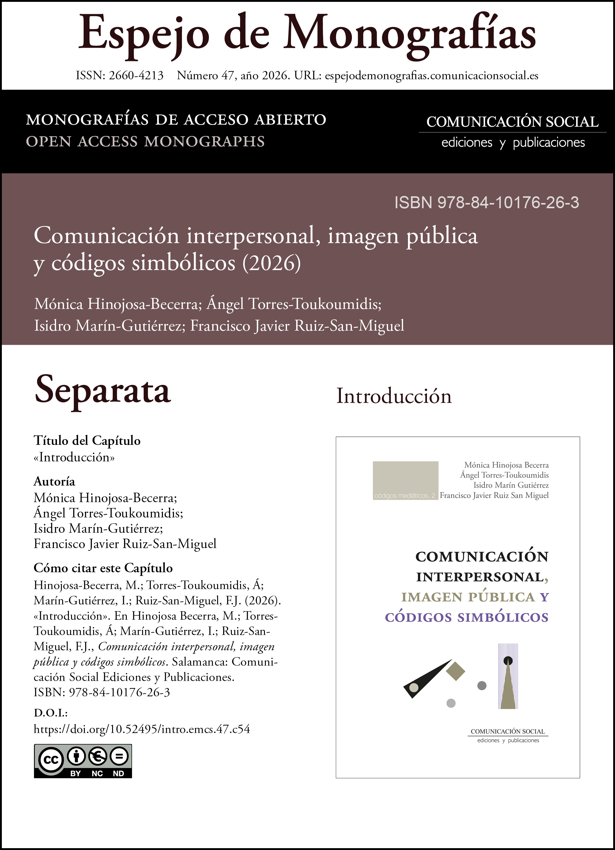 Separata correspondiente a la introducción