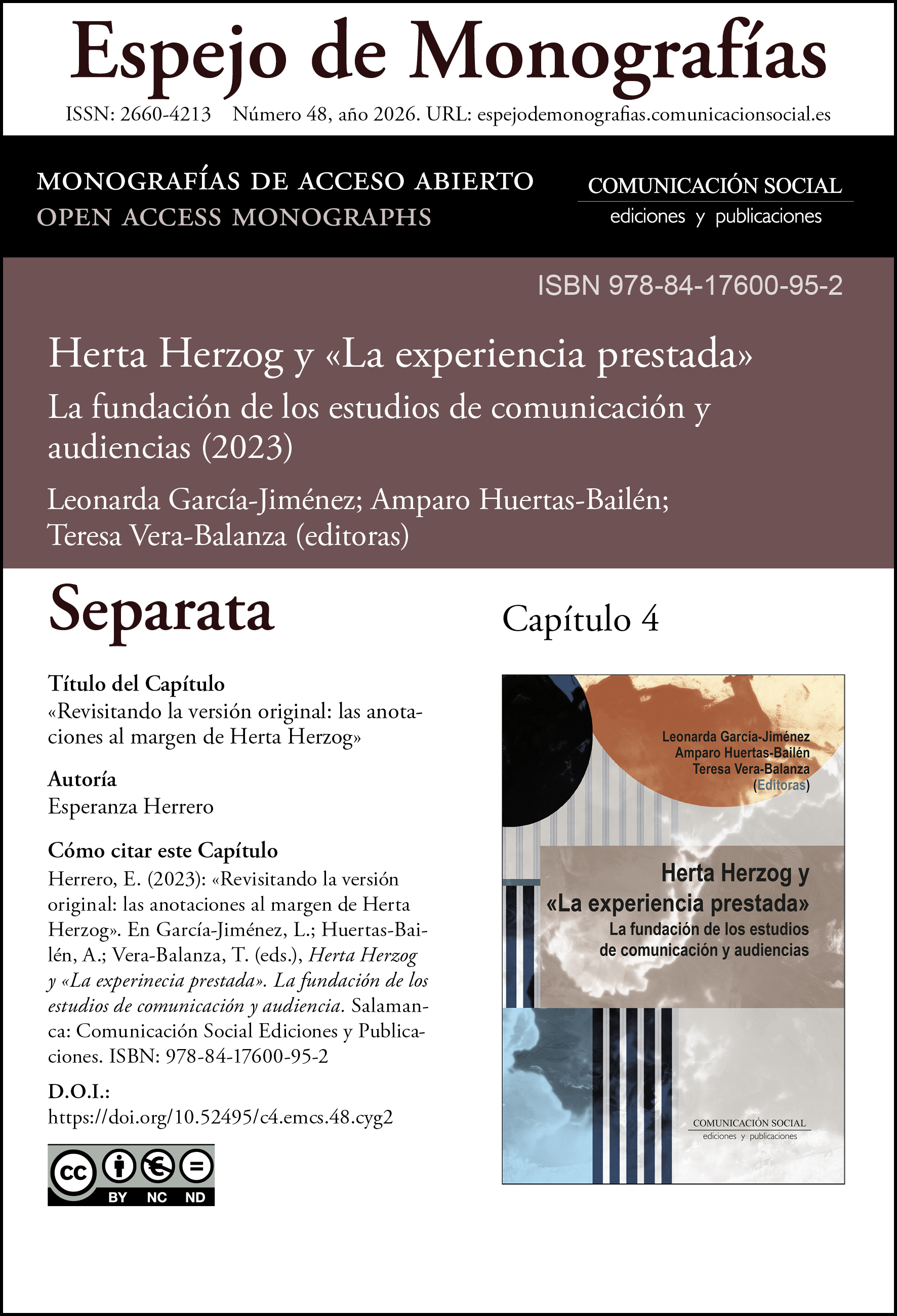 Separata correspondiente al capítulo 4