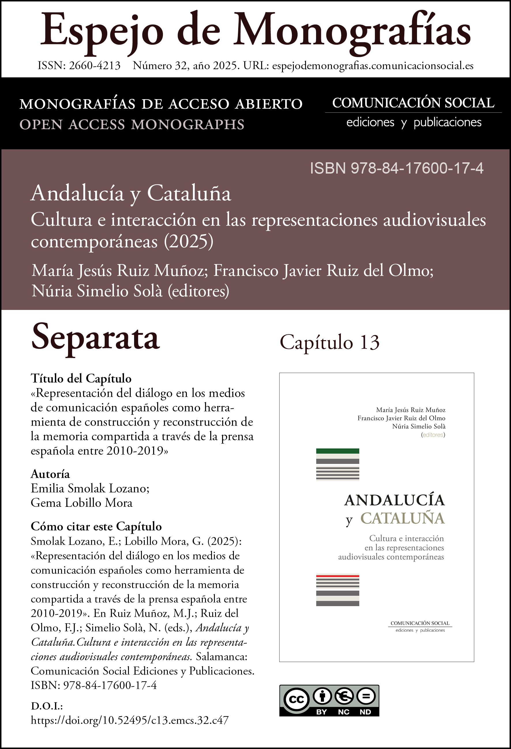 Separata correspondiente al capítulo 13