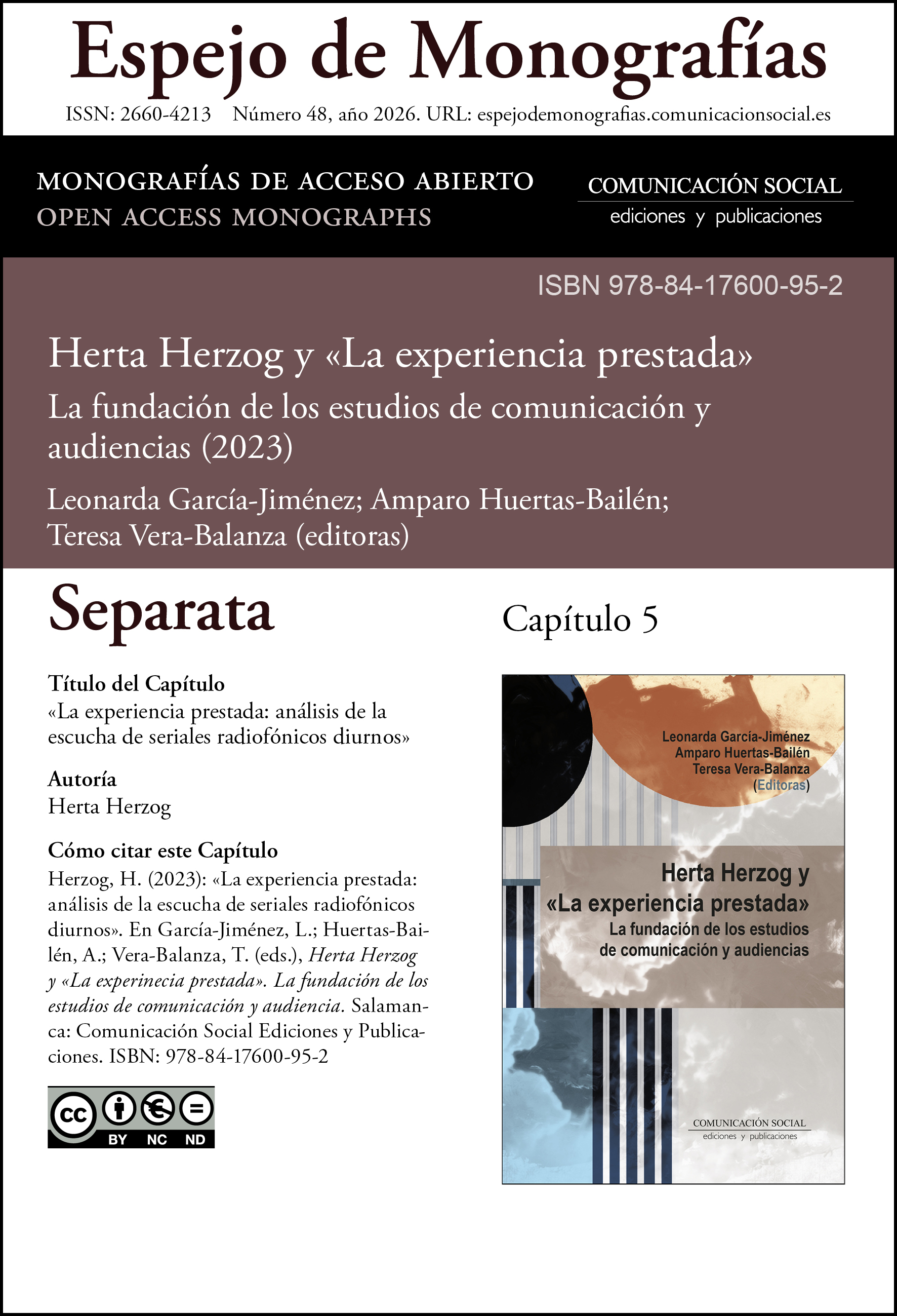 Separata correspondiente al capítulo 5